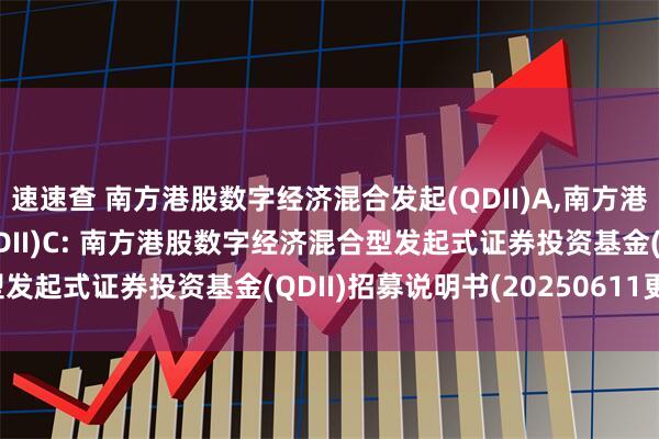 速速查 南方港股数字经济混合发起(QDII)A,南方港股数字经济混合发起(QDII)C: 南方港股数字经济混合型发起式证券投资基金(QDII)招募说明书(20250611更新)