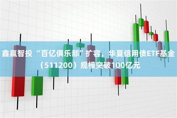 鑫赢智投 “百亿俱乐部”扩容，华夏信用债ETF基金（511200）规模突破100亿元